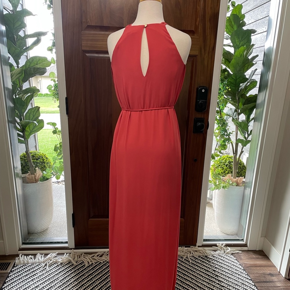 Whbm Maxi Dress Size 0 Rust Color - image 2